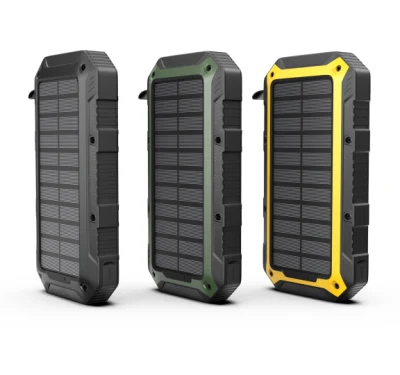 Solar Charger Power Bank, 20000mAh Portable Charger Power Bank with 3 USB Interfaces for All Cell Phone