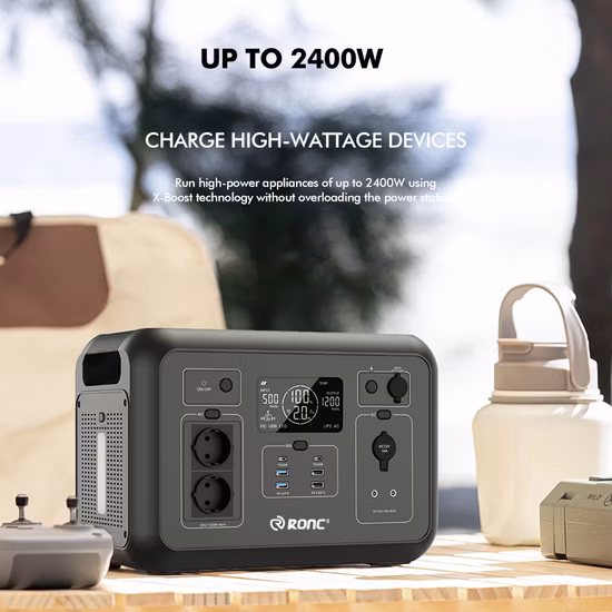 Solar UPS 230V Portable Power Station Multi-Function Energy Storage 500W 1000W Portable Power Station