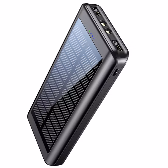 Solar Mobile Power Bank Large Capacity Ultra-Thin Polymer Battery