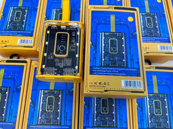 Hot Sale Pd 22.5W Super Charging Protocol Cyberpunk Transparent Power Bank 10000mAh for Phone