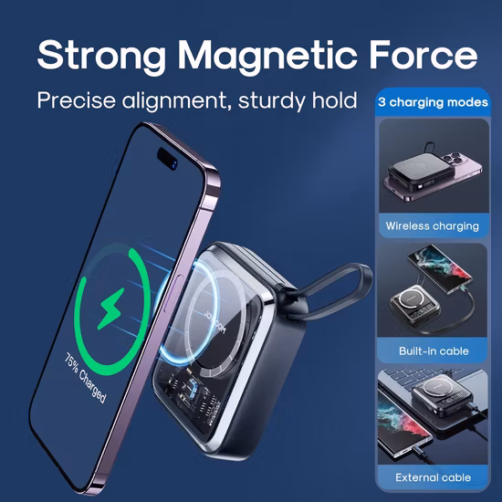Magnetic Power Bank with Pd QC Wireless Charger