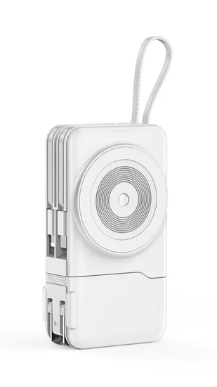 High Quality Customized Compact and Portable Type-C 18W Powerbank Transparent Magnetic Fast Charging Power Bank