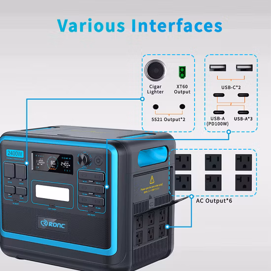 2022 Power Bank Built in 4 Cables Charger with Silicone Sucker 10000mAh for Smartphone Portable Powerbank